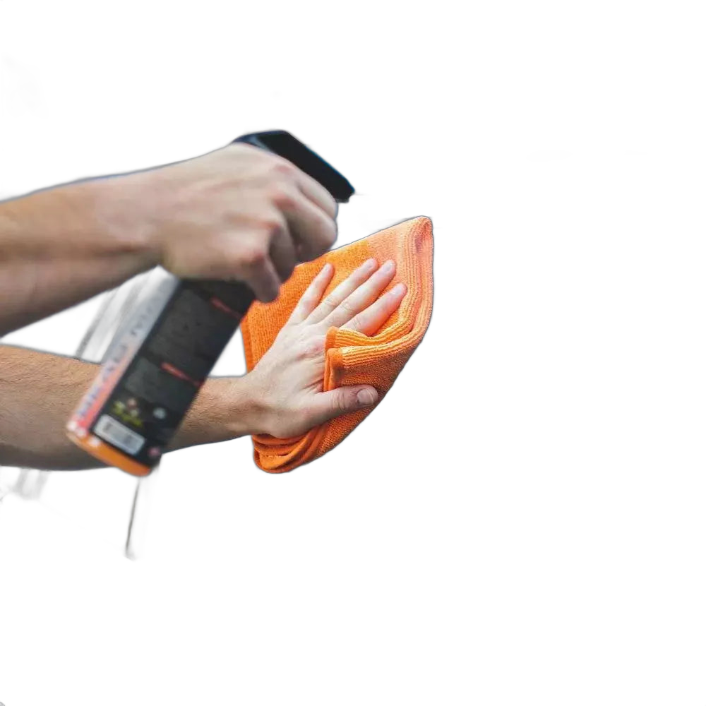 Bead Maker - Premium MF Towel - 16"x16" - Orange 3 Pack (550 GSM) image 3