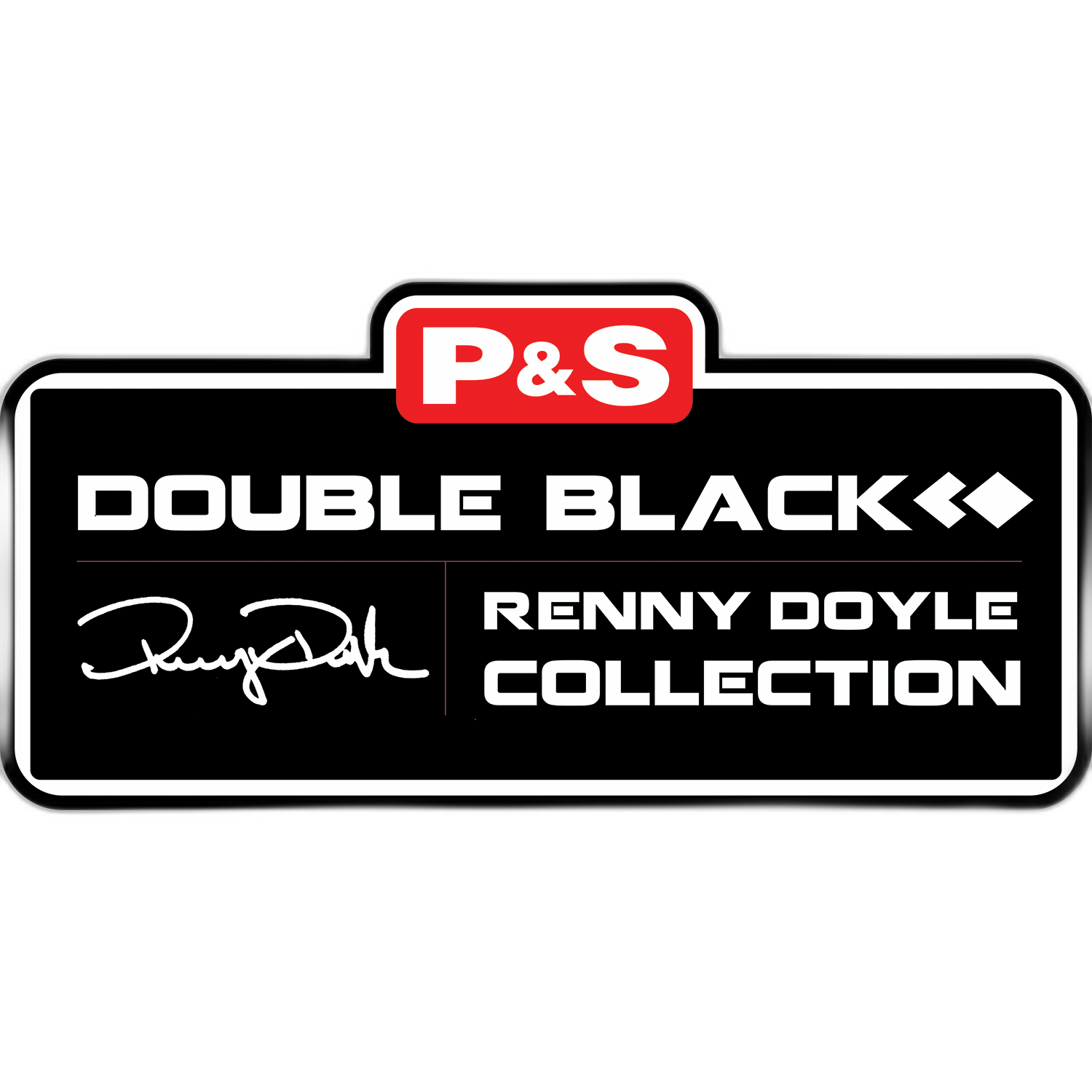 Double Black Giant Sticker