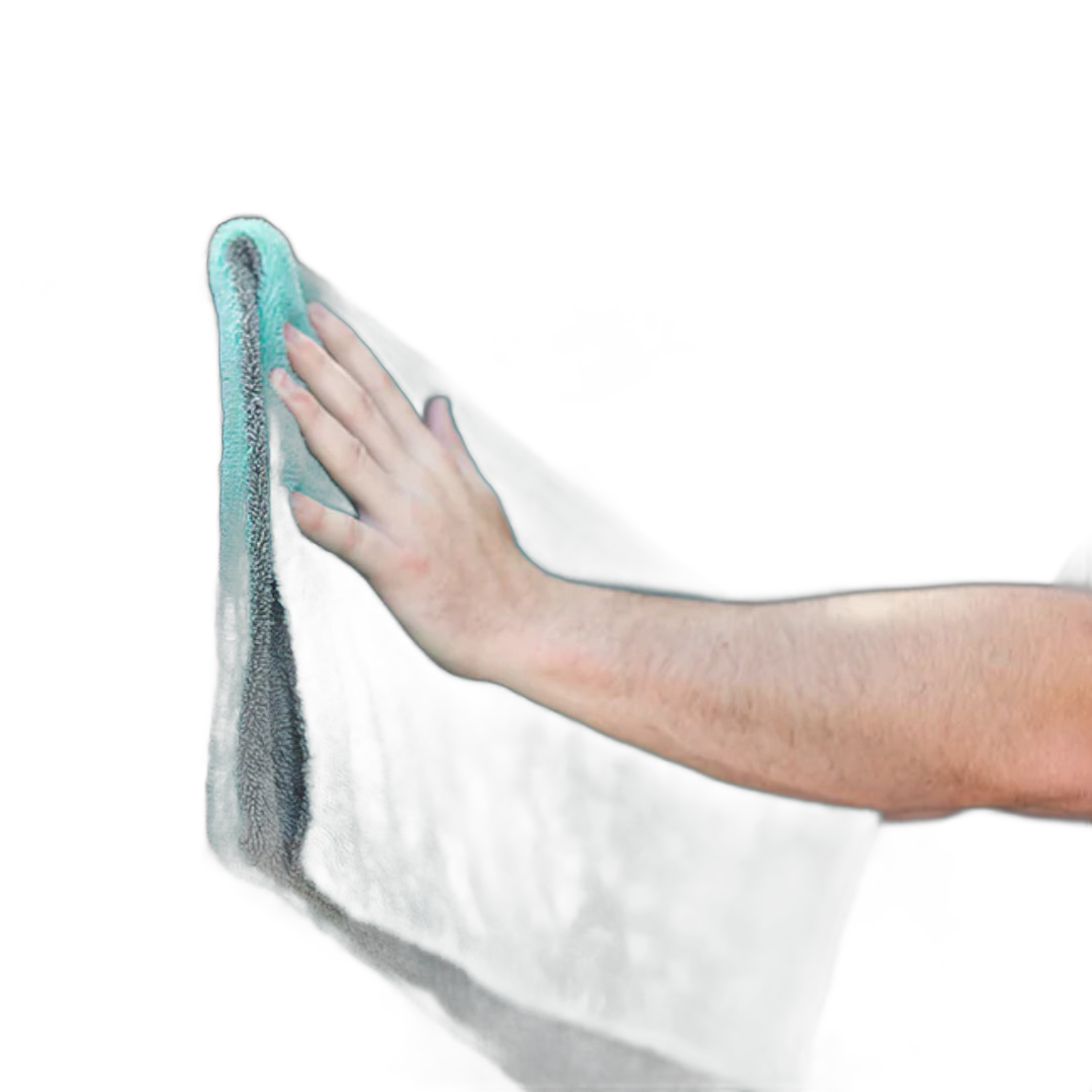 LIQUID8R Drying Towel - AQUA BLUE / ICE GREY (20"x 24") image 2