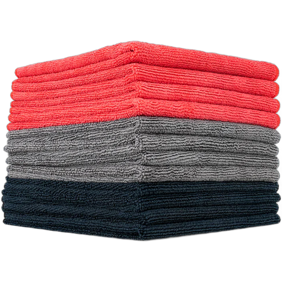 Microfiber AP 300 gsm (12 pack) RED, GREY, BLK - 16" x 16"