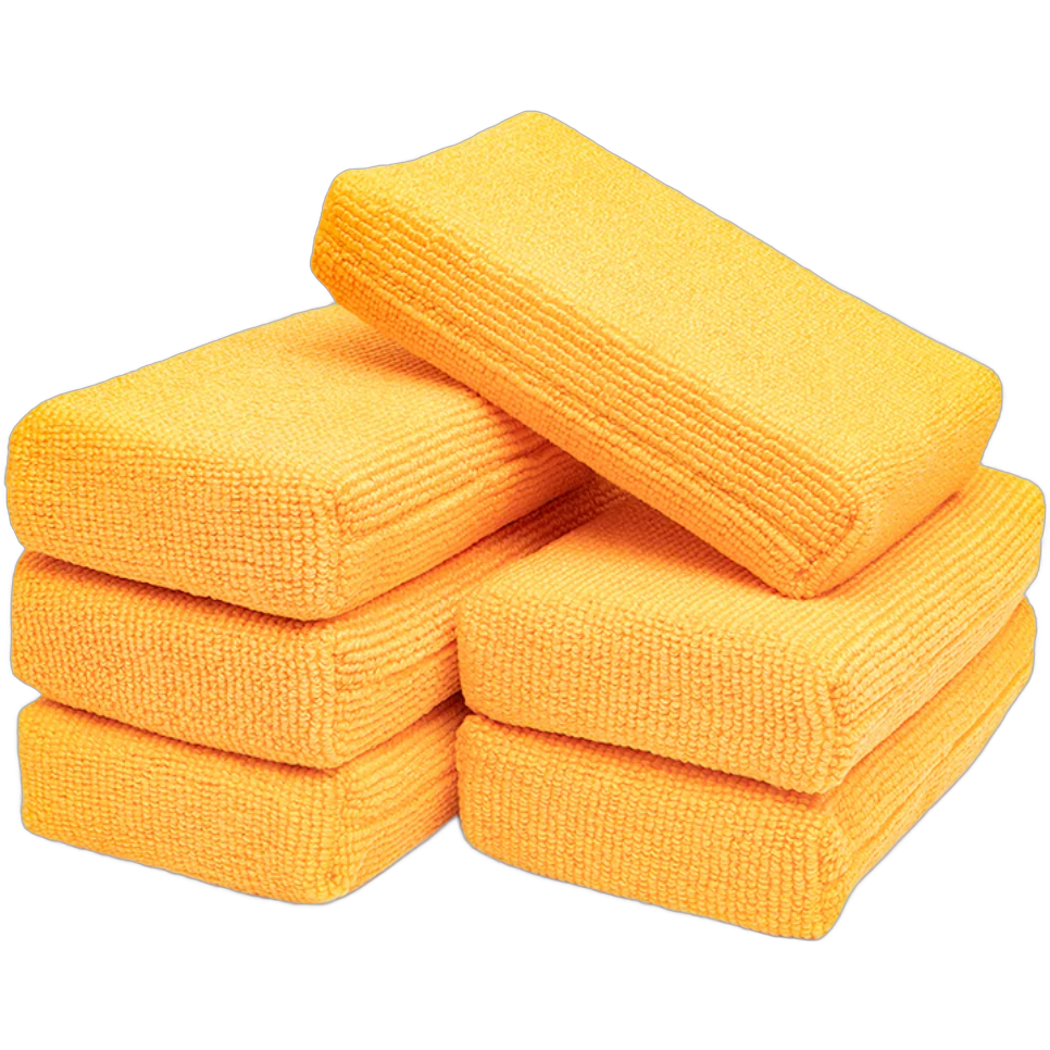 Pearl Weave Detailing Sponge - ORANGE (6-PACK) - 3" x 5"